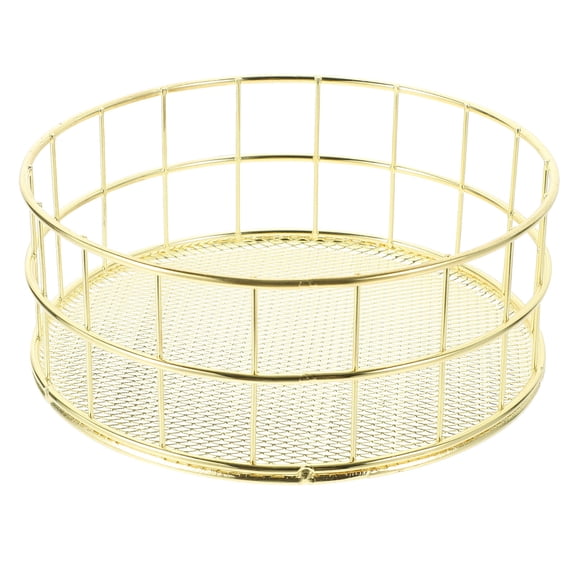 AURARMLET 1Pack Golden Iron Storage Organizer for Adults 6.48X6.48X2.55in
