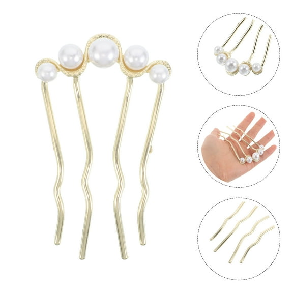 AURARMLET 1Pack Metal French Hair Pin for Women Hair Updo Accessories