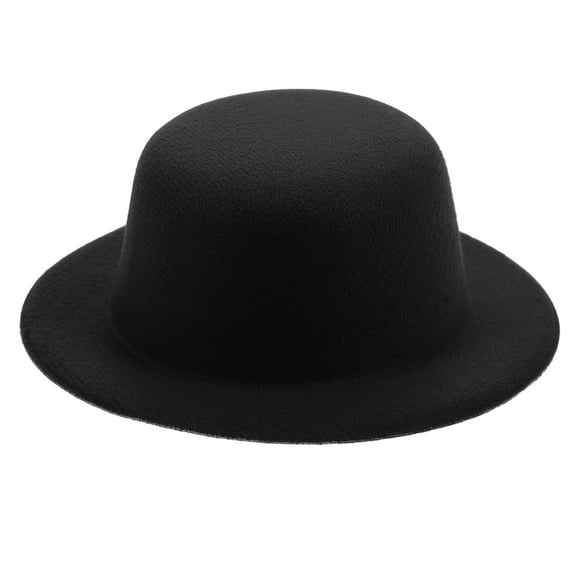 AURARMLET 1Pack Mini Craft Hats Black Velvet Fabric DIY Craft Top Hat for Women