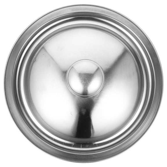 AURARMLET 1Pcs Stainless Steel Pot Lid Replacement Cover Silver 6.96.91.4in