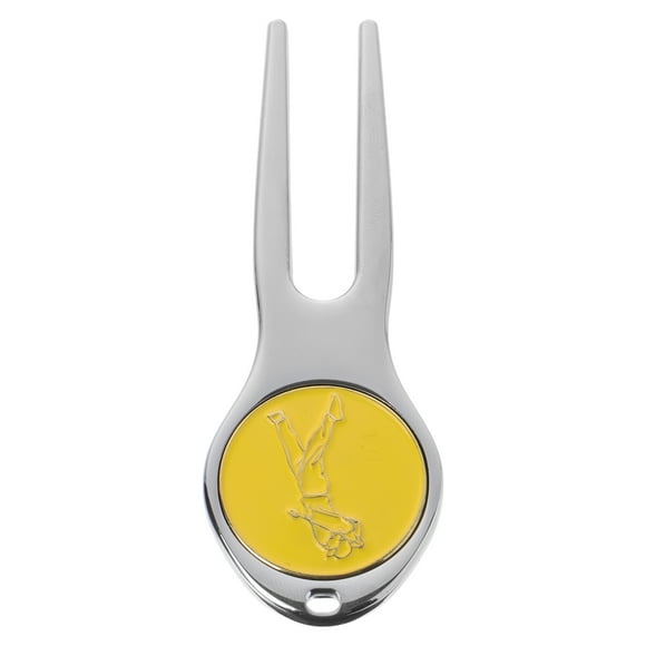 AURARMLET 1Pack Portable Metal Divot Tool Professional Design for Golf Course and Training 8.00X2.70X0.30Cm