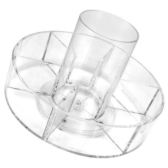 AURARMLET Office Supply Storage Turntable Cupboard Organizer Transparent 1Pcs