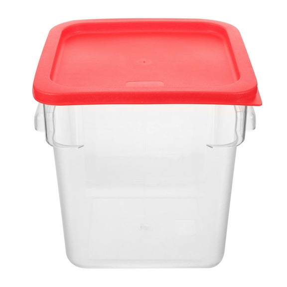 AURARMLET 1-Pack Airtight Rice Storage Container 8L Transparent Plastic 23x23cm for Kitchen Counter and Cabinet