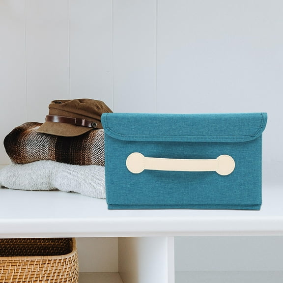 AURARMLET 1Pack Sky-Blue Fabric Storage Box for Toy Sorting and Daily Necessities Storage