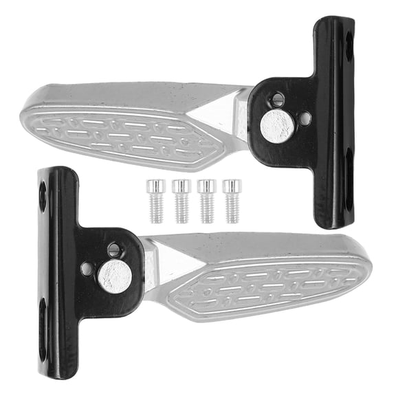 AURARMLET 1Pair Motorcycle Foot Pegs Folding Aluminum Pedals for Comfortable Riding Stability