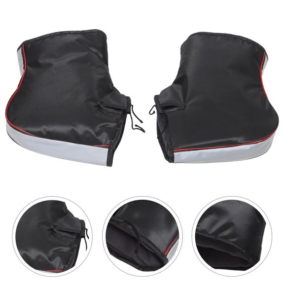 AURARMLET 1Pair Cold Resistant Motorcycle Handlebar Gloves for Atv Snowmobile Bike Use