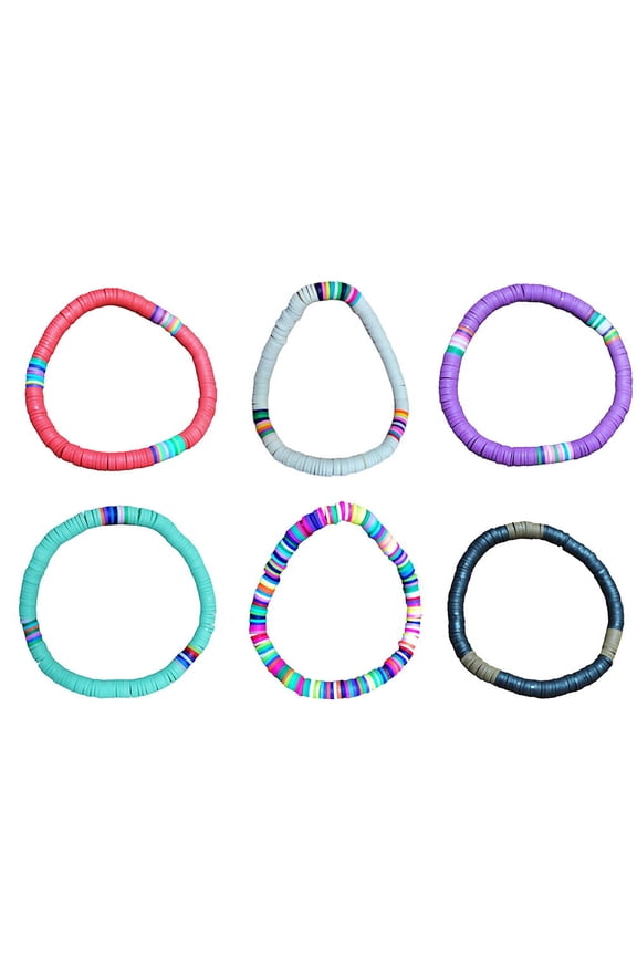 Bohemian Hand Rope Bracelet White Polymer Clay Couple Bracelet Fashion Accessory