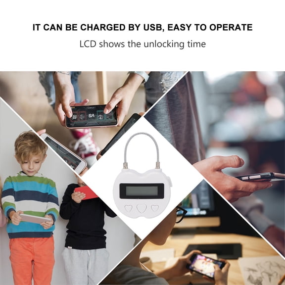 AURARMLET Digital Lock Box with Countdown Timer, Accessories Storage, and Portable Lockbox for Keys and Valuables