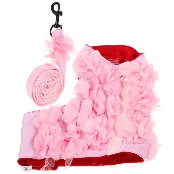 AURARMLET 1Pc Pink Pet Traction Rope with Adjustable Sliding Straps Comfortable Fit