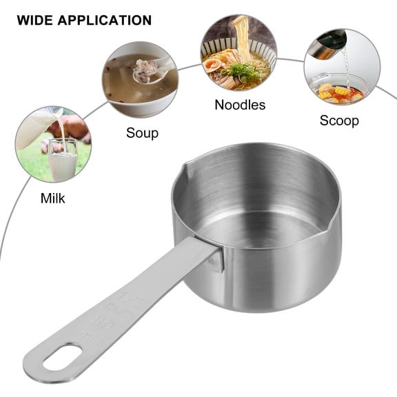 AURARMLET Stainless Steel Sauce Dipping Spoon Kitchen Utensil 1 Pc for Cooking and Serving