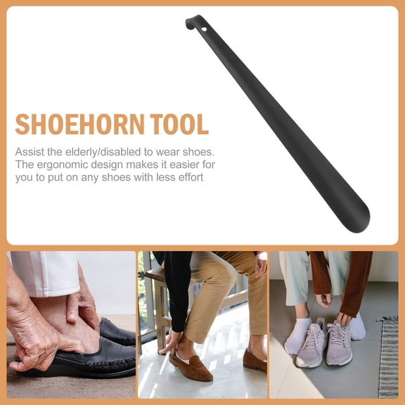 AURARMLET 1Pc Lightweight Stainless Steel Shoehorn Tool for Easy and Convenient Shoe Wearing at Home or