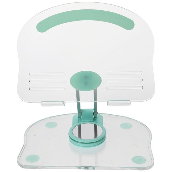 AURARMLET Foldable Acrylic Tablet Stand Light Green Adjustable Angle Stable Support for Desk and Office Use