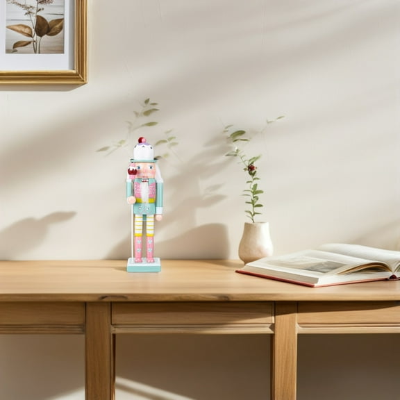 AURARMLET Lightweight Wooden Nutcracker Ornament for Table and Room Decor