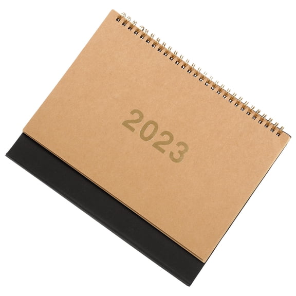 AURARMLET Desktop Planner Calendar Paper Light Yellow Schedule Organizer Daily Weekly Monthly Planning 1 Pack