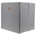 thumbnail image 1 of AURARMLET Grey Foldable Fabric Clothes Organizer Box 32x32x28 cm, Space-Saving Household Storage Solution for Closet and Home, 1 of 8