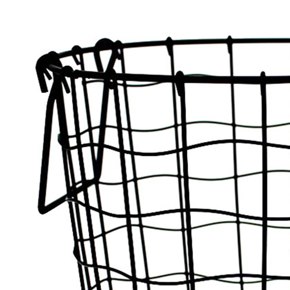 AURARMLET 1Pcs Laundry Hamper for Home Use Wrought Iron Black Design