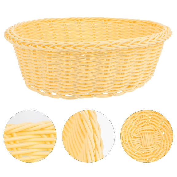 AURARMLET Vegetable Basket Plastic Food Storage Decorative Basket Shopping Mall 1Pc