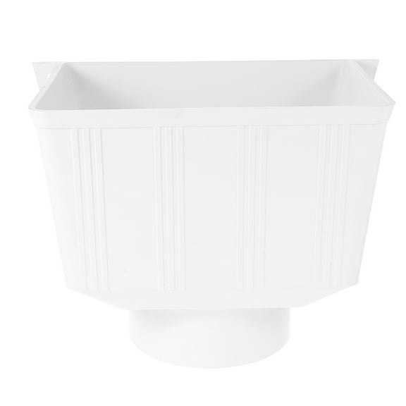 AURARMLET White PVC Rainwater Drainage Pipe for Homeowners, 1 Piece Rainwater Collection