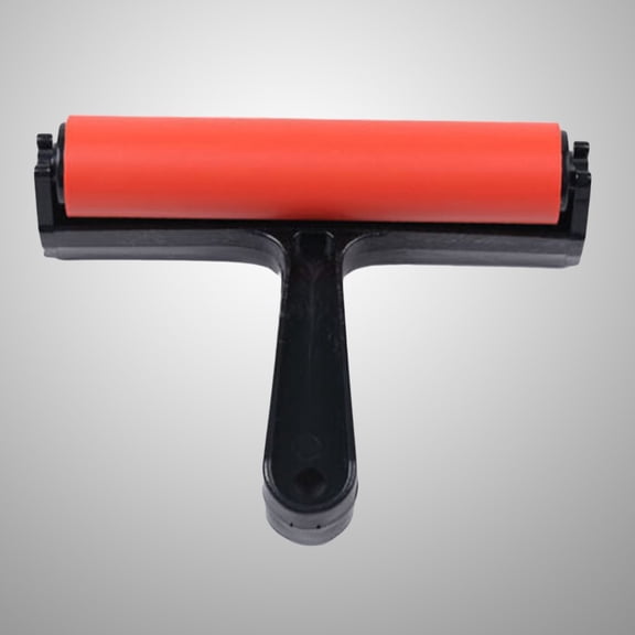 AURARMLET 1Pcs Red Paint Roller for Smooth Rolling and Area Stamping