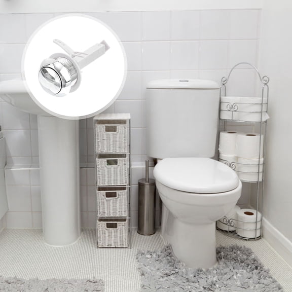 AURARMLET 1Pcs Silver Toilet Tank Flush Lever for Durable Flush 3.9x2.0x2.0in