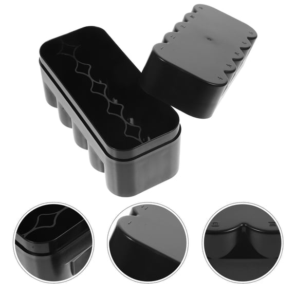 AURARMLET Black Plastic Film Holder Case 1 Set Travel Storage Protective Cover for Photography Accessories