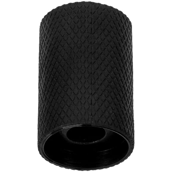 AURARMLET 1Pcs Tpu Black Round Pool End Protector Durable Design For Billiard Players 1.38X0.98X0.98in