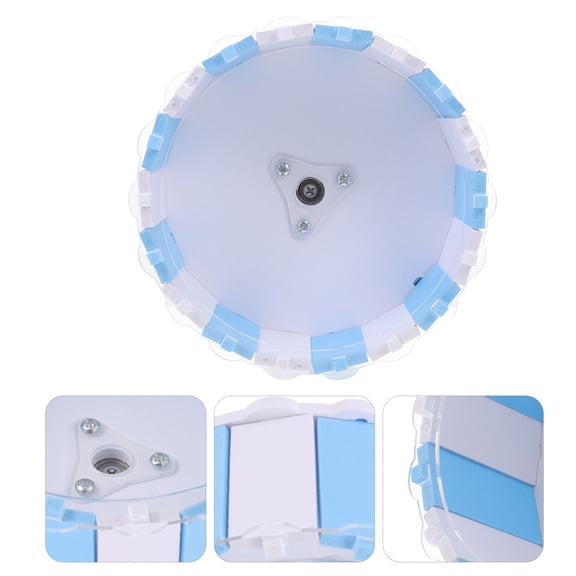 AURARMLET 1Pack Silent Runner Hamster Wheel White Plastic for Small Pet Animals