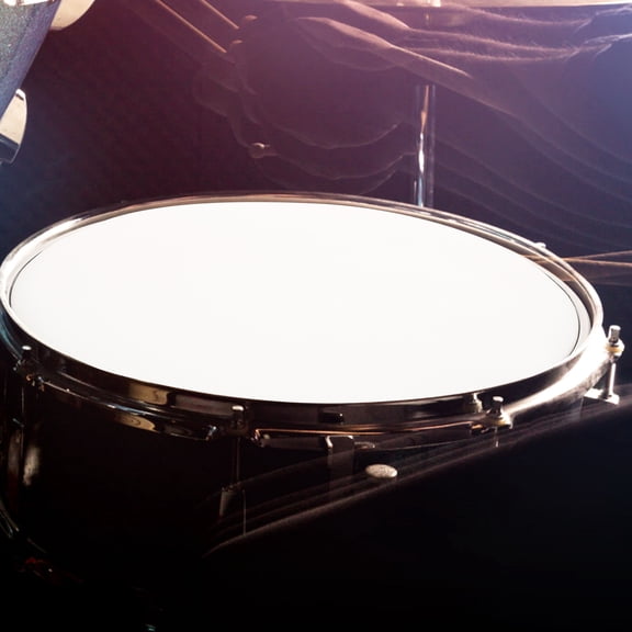 AURARMLET 1Pcs White Aluminum Mesh Cloth Drum Head for Silent Practice 10 Inch