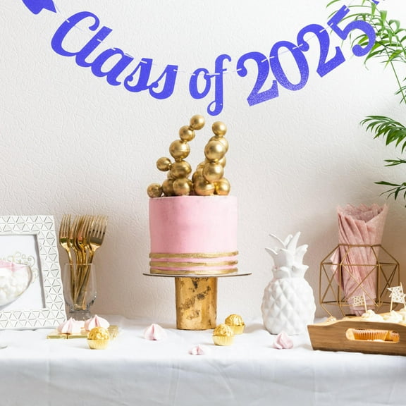 AURARMLET Graduation Door Banner Photo Prop Blue 1 Set