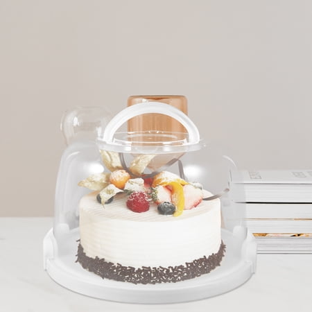 AURARMLET Cake Carrier Set 11x11x6.88 Inch for Cakes and Cookies, Perfect for Travel, Parties, Picnics, and Family Events