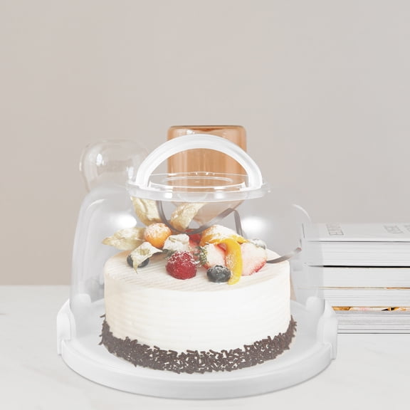 AURARMLET Cake Transporter Set 11x11x6.88 Inch for Cakes and Cookies, Ideal for Car Trips, Parties, and Family Gatherings