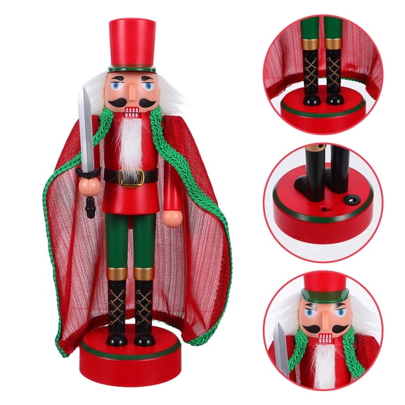 AURARMLET Plastic Nutcracker Set for Christmas Table Centerpiece Decoration, 1 Piece Holiday Ornament