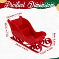 thumbnail image 1 of AURARMLET 1Set Christmas Sleigh Red Plastic Sleigh Shape For Indoor And Outdoor Decor, 1 of 8