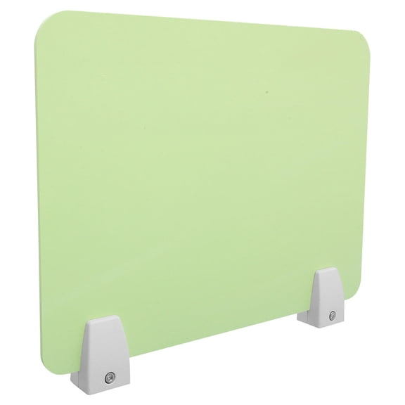 AURARMLET 1Set Desk Use Sneeze Guard Panel Green Easy Removal Self Standing PVC and Metal Protective Barrier