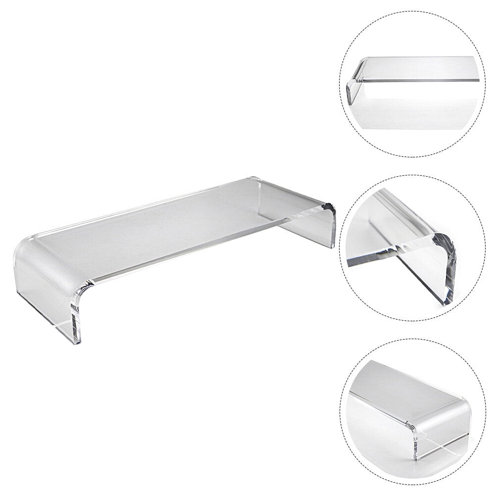 AURARMLET Compact Design Acrylic Monitor Stand Riser Posture Correction ...