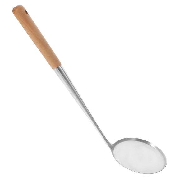 AURARMLET Non-Stick Frying Spoon with Comfortable Wooden Handle, Cooking Utensil for Home Kitchen and Frying, 1 Piece Set