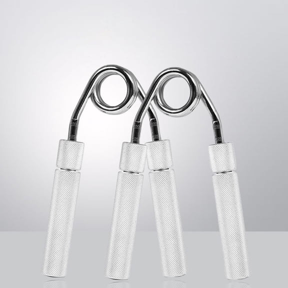 AURARMLET 1Set Hand Grip in Silver for Grip Strengthening and Forearm Workout with Adjustable Handle
