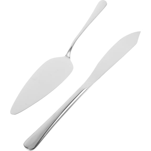 AURARMLET 1Set Stainless Steel Wedding Cake Server with Crystal Handle for Home Use