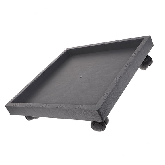 AURARMLET 1Set Tempered Wheel Drag Movable Flower Stand For Small Aquatic Fish Tanks 17.32X17.32X4.13in