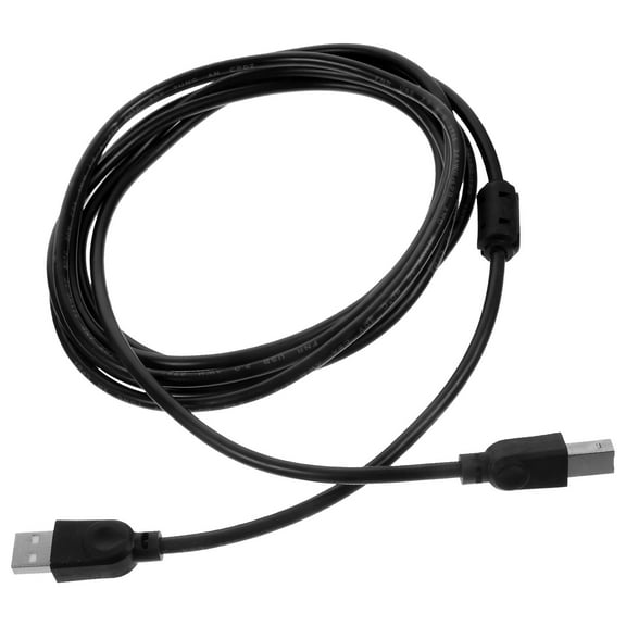 AURARMLET Printer Cable Black 1Pcs 8.9Ft High Speed Transmission PVC