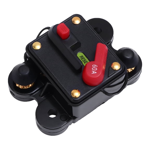 AURARMLET 1Set Zinc Alloy Circuit Breaker for Car Overload Short Circuit Protect Manual Reset 7.5x5x4.5in