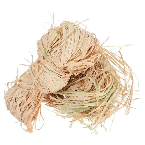 AURARMLET 2-Pack Natural Raffia Twine String for Christmas Crafts, Rustic Wrapping, Tying, and Holiday Decorations