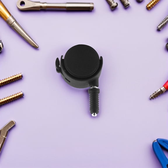 AURARMLET 2-Pack Rolling Furniture Casters with Brake for Beds, Office Chairs, Hard Floors, and Carpet Use