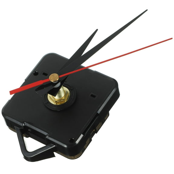 AURARMLET 2-Pack Black Plastic High Torque Clock Movement Mechanism for Accurate Timekeeping and Clock Repair