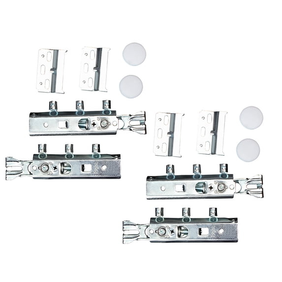 AURARMLET Heavy Duty Floating Shelf Brackets - Rolled Steel Cabinet Hangers, 2 Sets for Wall Shelving Support