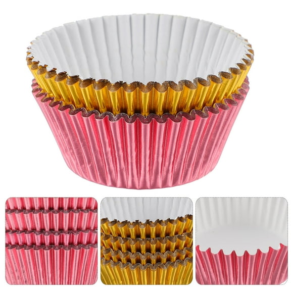 AURARMLET Flexible PVC Cupcake Liners, 2 Boxes, Non-Stick Baking Cups for Muffins, , and Desserts