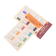 AURARMLET Color Coded Adhesive Calendar Tabs, Multi-Color Special Paper Labels for Office Organization and Planning