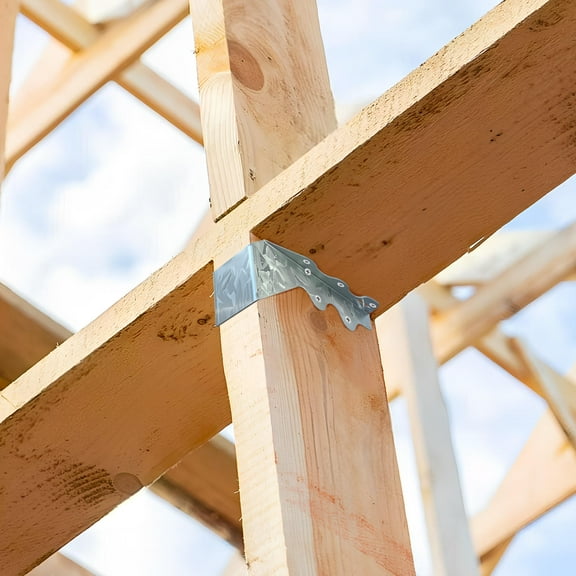 AURARMLET 20PCS Galvanized Steel Beam Brackets for Wood Floor Support Outdoor Construction Hardware