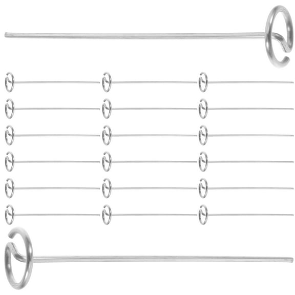 AURARMLET 20Pcs Heavy Duty Metal Lawn Staples for Securing Landscape Fabric, Garden Fences, and Outdoor Ground Cover