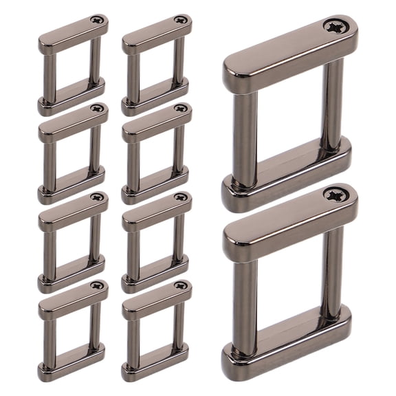 AURARMLET 20 Pieces Black Zinc Alloy Metal Clip Clasps for Handbag Strap Decoration and Adjustment Hardware